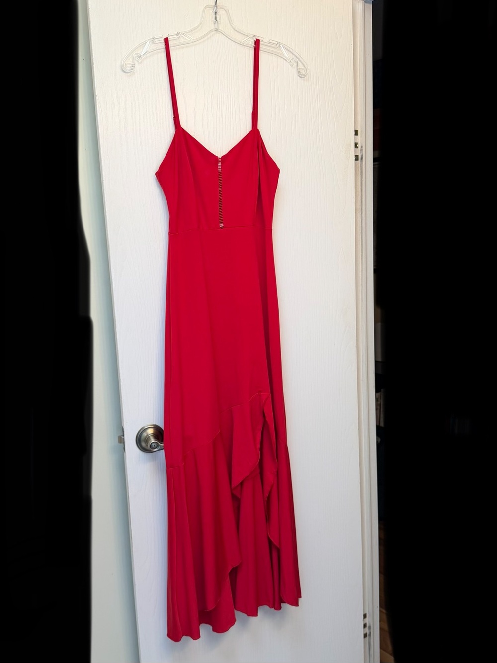 CBrand Red Spaghetti-Strap Dress Size S